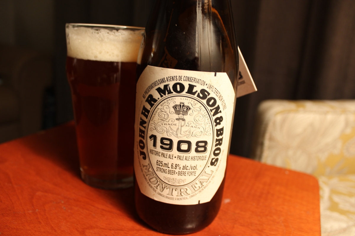 Molson's 1908 Historic Pale Ale Shows a Crafty Evolution Sublime Imbibing